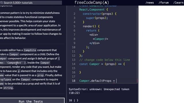 FCC - Review Using Props With Stateless Functional Components - SOLUTION !!! смотреть онлайн
