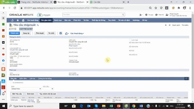 Oracle Netsuite - Quản lý kho - Bin Transfer - Part 9 - Phê duyệt yêu cầu chuyển ngăn_giá_kệ смотреть онлайн