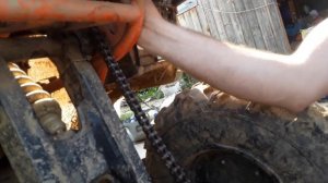 Обслуживание цепи на Kayo bull 150