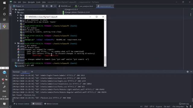 Git Basic`s HOW TO clone || Push || Pull project, Using Gitbash, Pycharm Projects. смотреть онлайн