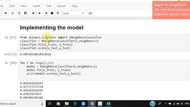 (K-nearest neighbors)KNN using python смотреть онлайн