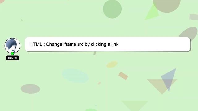 HTML : Change iframe src by clicking a link смотреть онлайн