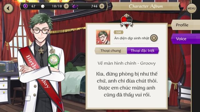 [TWISTED WONDERLAND] Voiceline SSR Birthday Trey Clover - Ăn diện dịp Sinh nhật (Vietsub) смотреть онлайн