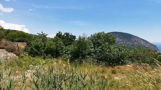 Участок с видом на Аю-Даг. Коммуникации и права на дом. смотреть онлайн