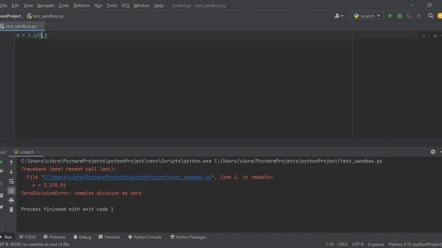 Examples of ZeroDivisionError in Python смотреть онлайн