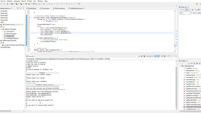 DataBase_Exercise(eclipse workspace M5 1 src WebRegTest2 java Eclipse IDE 2020 11 13 04 55 28) смотреть онлайн