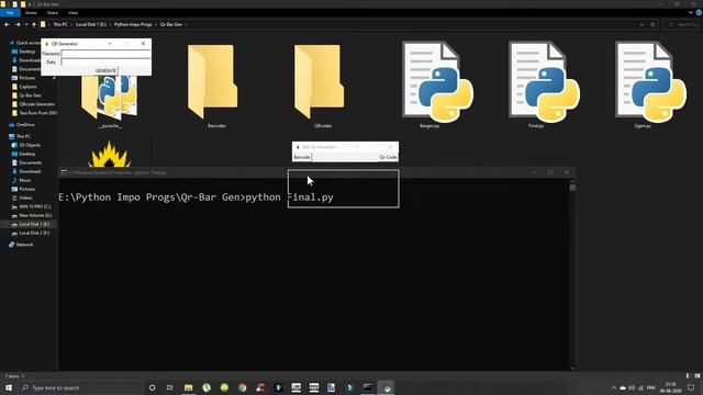Bar/QR Code Generator | Python 3.7.3 | Prak EnTech смотреть онлайн