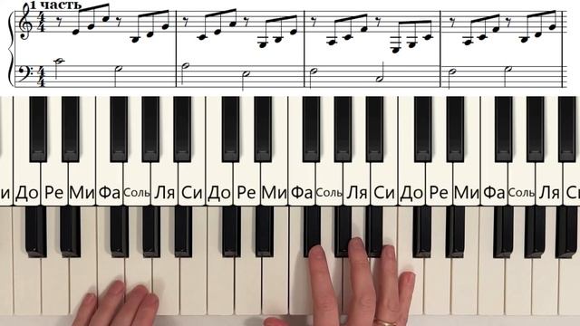 ПРОСТАЯ КЛАССИЧЕСКАЯ МЕЛОДИЯ на пианино. (Canon Пахельбель) смотреть онлайн