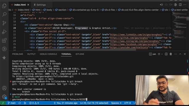 How To Work With Git As Professional Dev | Real Mai Frontend Developer Kese Kam Karta Hai? - Part 4 смотреть онлайн