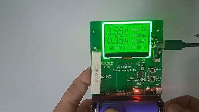 Тестер ёмкости аккумуляторов 18650.