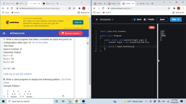 BEGINNER FRIENDLY JAVA Problems! | Problem Sheet Posted by w3resources | Jibraeel Abdelwahhab смотреть онлайн