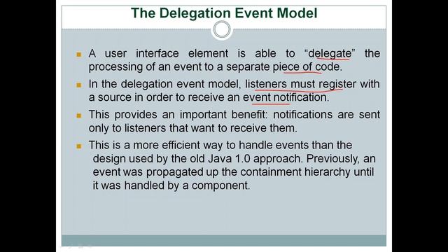 Adv Java session 03 event delegation model смотреть онлайн