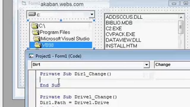Drive, Dir and File listboxcontrols in VB6 смотреть онлайн