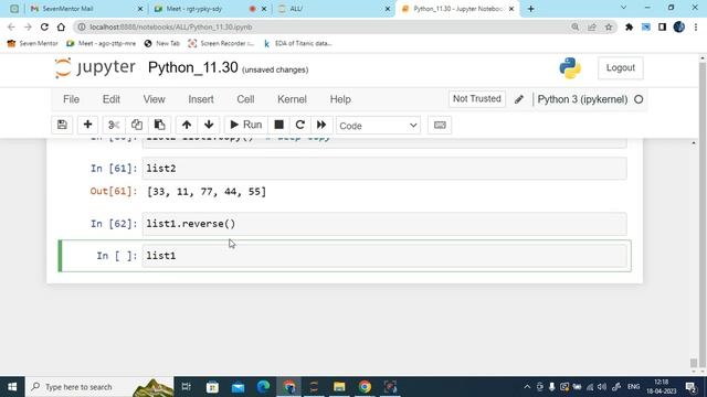 List Part-2 |pythonforbeginners|python fullcourse|python fullcourse in hindi|pythontutorial|pytho смотреть онлайн