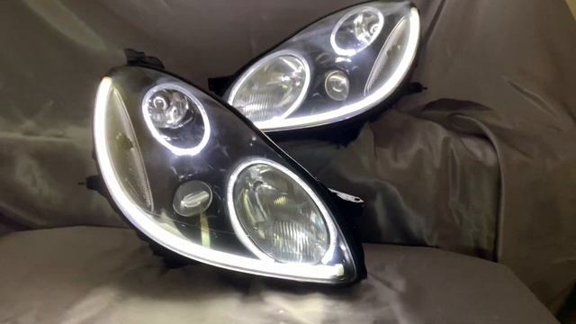 オーダー加工 40系 ソアラ インナーブラック塗装＆LEDイカリング＆シリコンチューブライン 仕様 純正加工品 ドレスアップ ヘッドライト смотреть онлайн