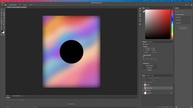Photoshop Time-Lapse: Abstract Gradient Universe смотреть онлайн