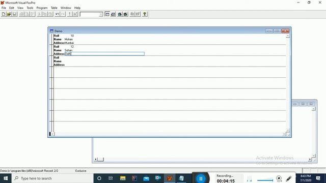Visual Foxpro Tutorial Series - 1 | How To Create DataBase Table In Foxpro смотреть онлайн
