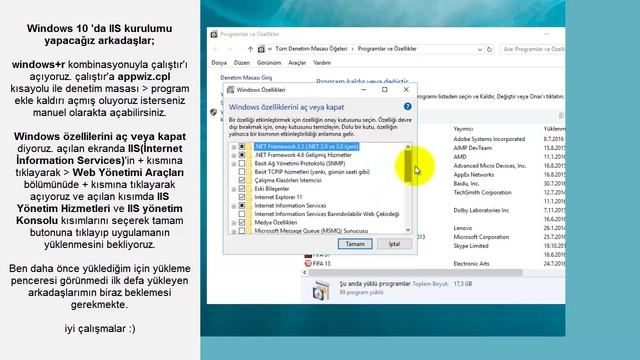 Windows 10 IIS Özelliği Açma смотреть онлайн