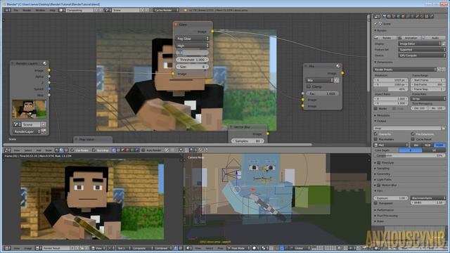Compositing & Rendering! - Blender Minecraft Animation Tutorial | 7 (FINAL) смотреть онлайн