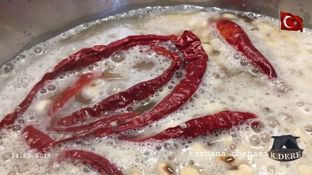 Tarhana Çorbası |Turkish Tarhana Soup | سوپ ترهانا | Köy Tarhanası | Ev Yemekleri [K.DERE]