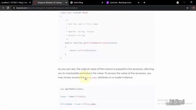 Pengenalan Mutator & Accessor pada Laravel смотреть онлайн