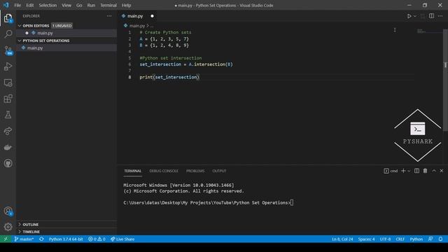 Set Operations in Python - Beginner Python - Programming Tutorial смотреть онлайн