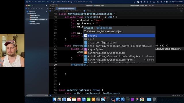 Сеть в Swift: Урок 2 - get-запрос с completion-блоком. Автоматический парсинг JSON в Swift-модель смотреть онлайн