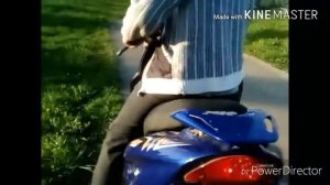 Бернаут,пятаки,дрифт на скутере стелс тактик 50.