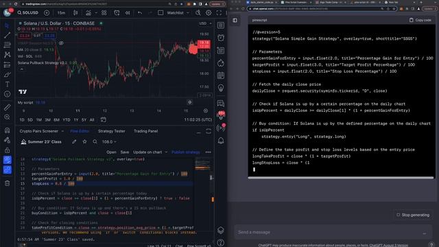 Chat GPT AUTOMATES Trading with Trading View смотреть онлайн