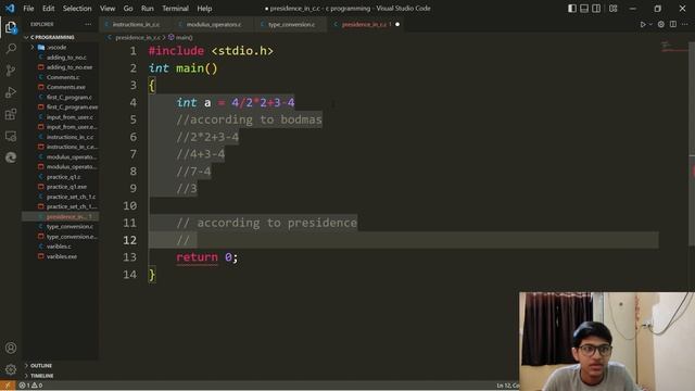 precedence and associativity in c in Hindi | c language tutorial? смотреть онлайн