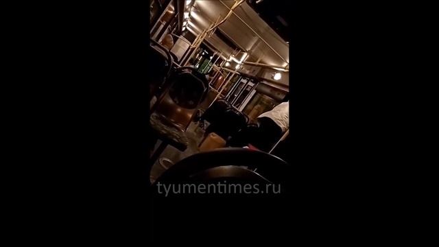 Конфликт в тюменском автобусе: пассажир распылил перцовый баллончик. МАТ 18+ смотреть онлайн