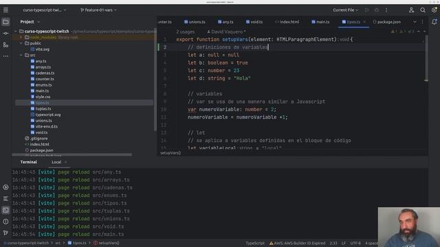 Manejo de Variables, Tipos, Cadenas y Arrays #3 - Curso de Typescript - Cursos de Desarrollo смотреть онлайн