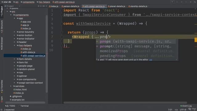 084 Использование HOC для работы с контекстом смотреть онлайн