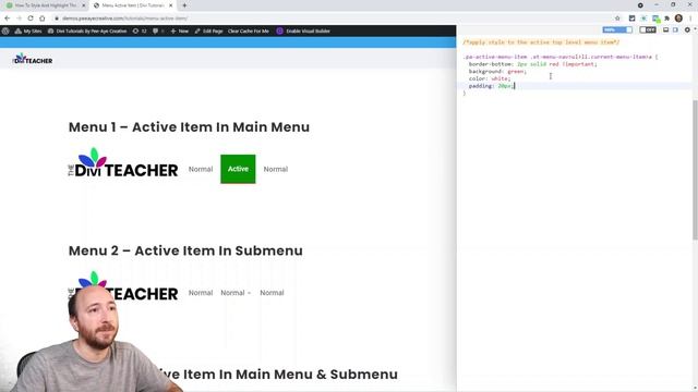 How To Style And Highlight The Active Menu Item In Divi смотреть онлайн