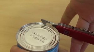 как открыть консервы ножом Victorinox