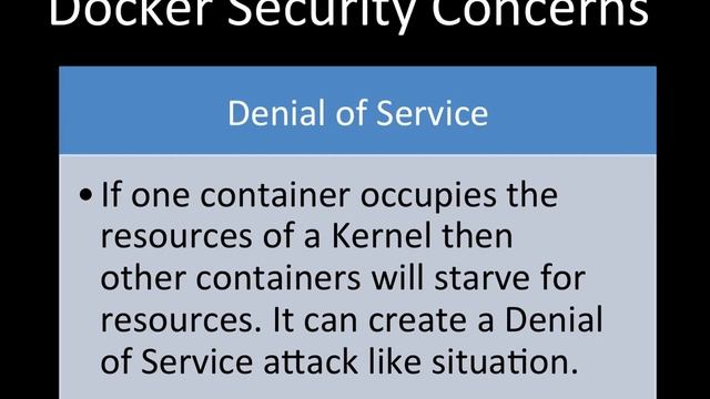 What are the main security concerns with Docker based containers? смотреть онлайн