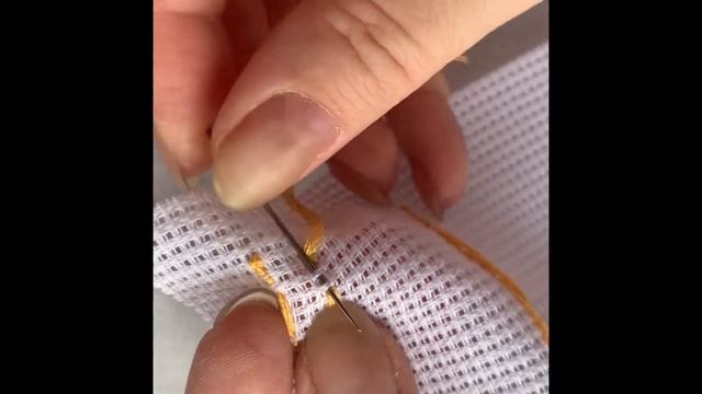 Закрепление нити в конце работы смотреть онлайн