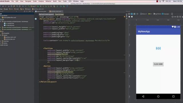 Handle Button Click Using OnClickListener смотреть онлайн