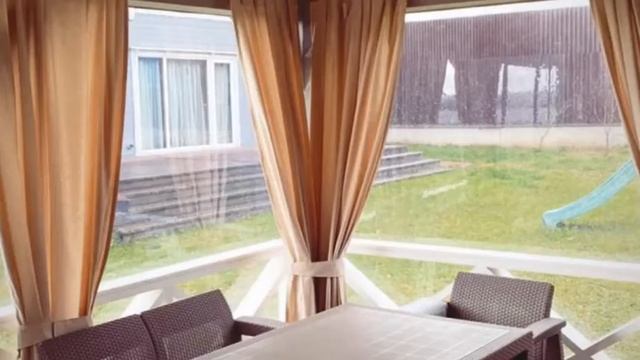 Уличные шторы для веранды. Ткань Турция. 65% хлопок. 35% полиэстер . Пропитка тефлон. смотреть онлайн