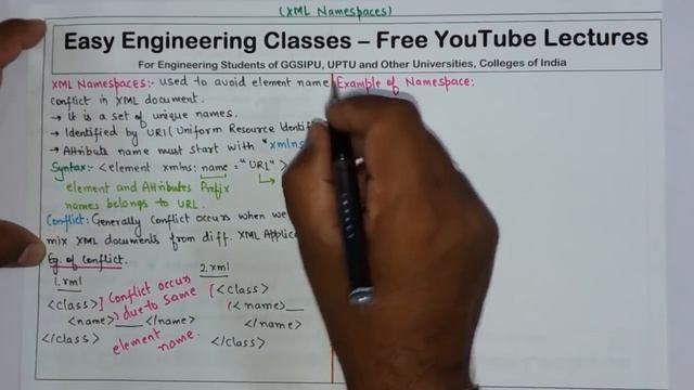 L21: XML Namespace | How to Resolve Element Name Conflict with Example | Web Engineering Lectures смотреть онлайн