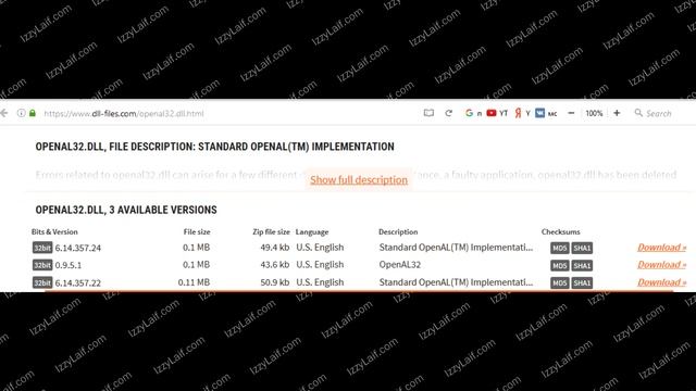 ? Запуск программы невозможен так как на компьютере отсутствует OpenAl32.dll смотреть онлайн