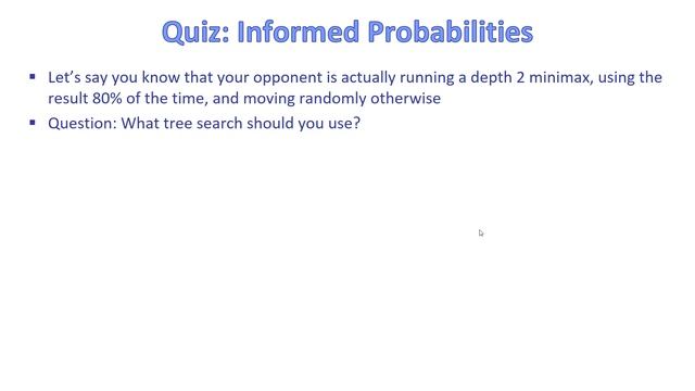 CMPS 403 | Artificial Intelligence | F20 | Session 5-(V) | Adversarial Search (Expectimax) смотреть онлайн