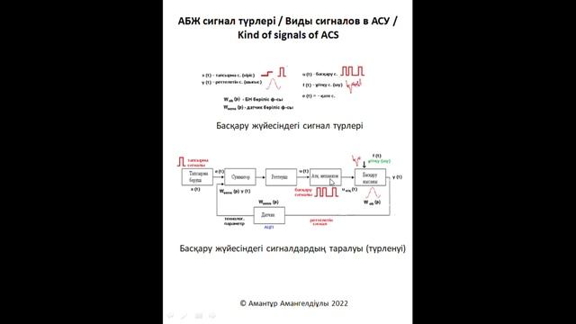 Сигналдар және басқару жүйелері. С 5.2 / Signal and Control systems. L 5.2 смотреть онлайн