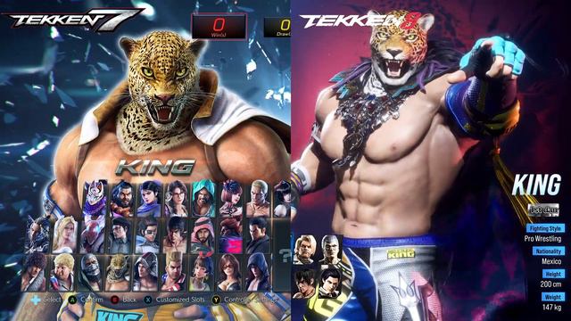 Tekken 7 vs Tekken 8 - Fighters Comparison смотреть онлайн