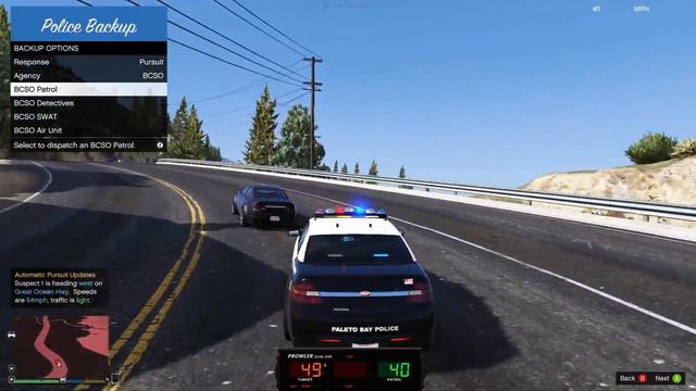 Paleto Bay Stolen Fugitive Pursuit (GTA 5/LSPDFR)