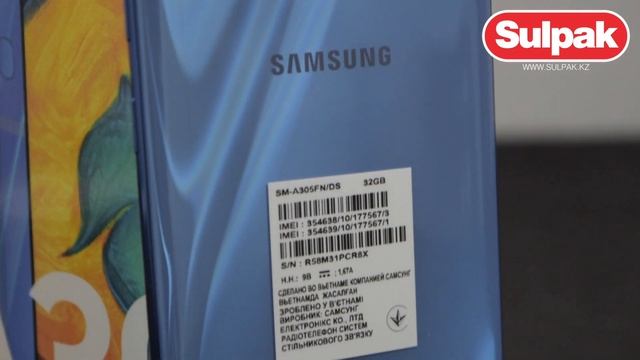 Смартфон Galaxy A30 Blue Samsung SM-A305FZBUSKZ распаковка (www.sulpak.kz) смотреть онлайн