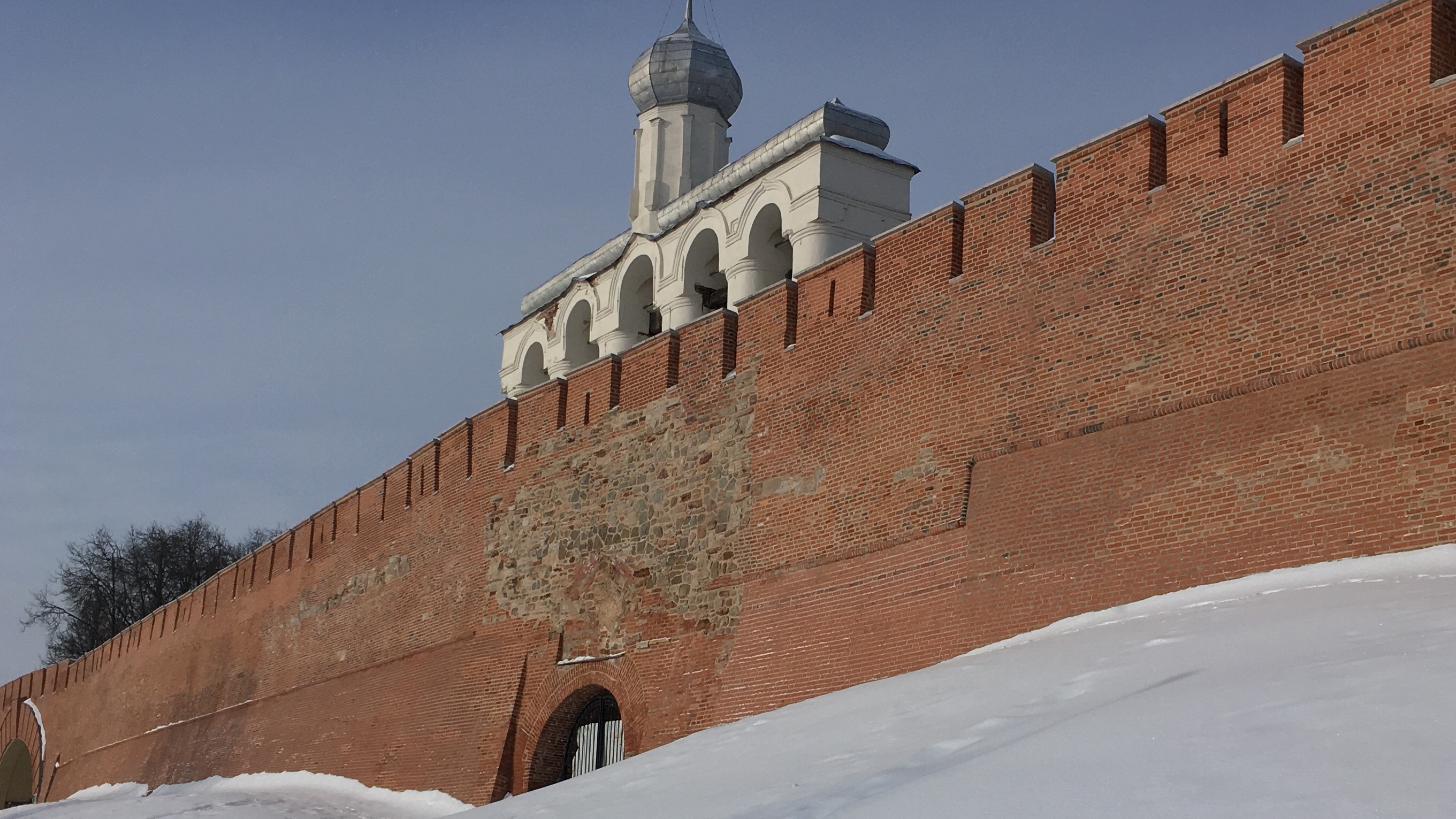 Новгородский Детинец зимой смотреть онлайн