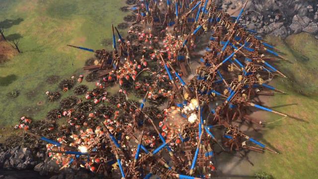 500 Horseman vs 166 Trebuchet | Aoe4 смотреть онлайн