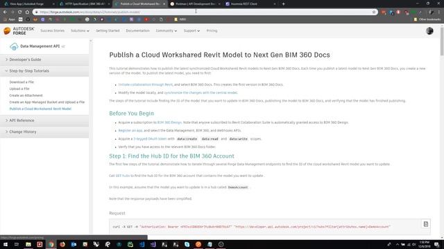 Autodesk Forge Tutorial: Using Postman with 3-Legged OAuth for Prototyping смотреть онлайн