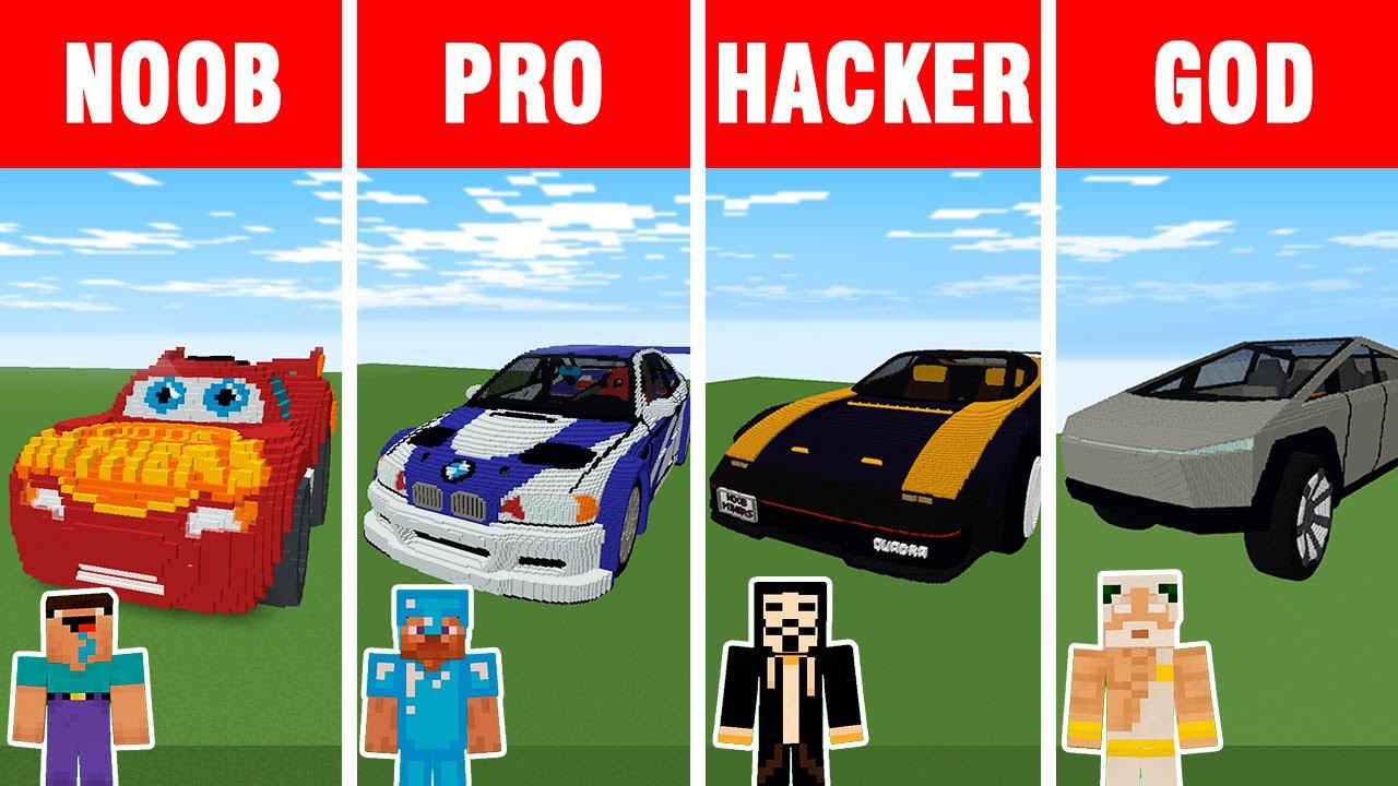 Minecraft NOOB vs PRO vs HACKER vs GOD: SPORT CAR BUILD CHALLENGE in Minecraft / Animation смотреть онлайн